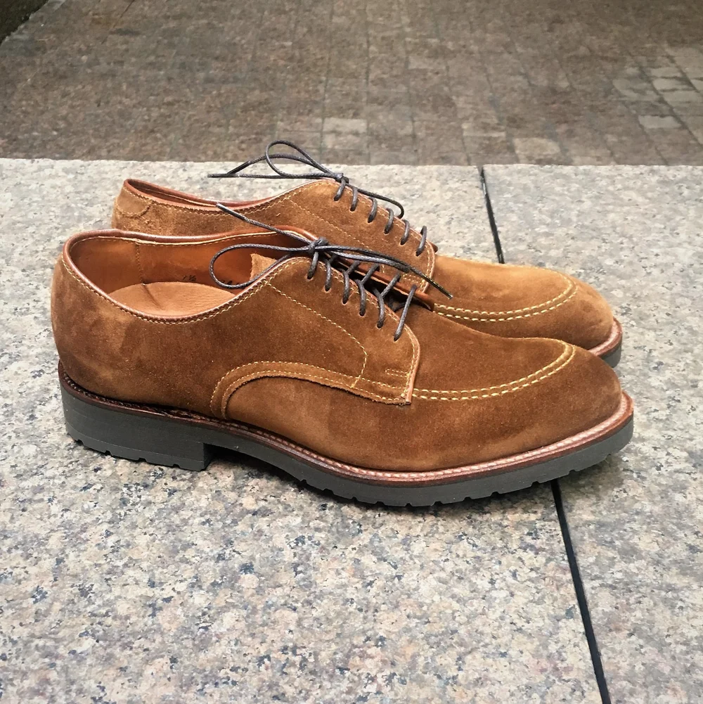 D9617 Burgundy Calfskin Alden Modified Last — mouldedshoe